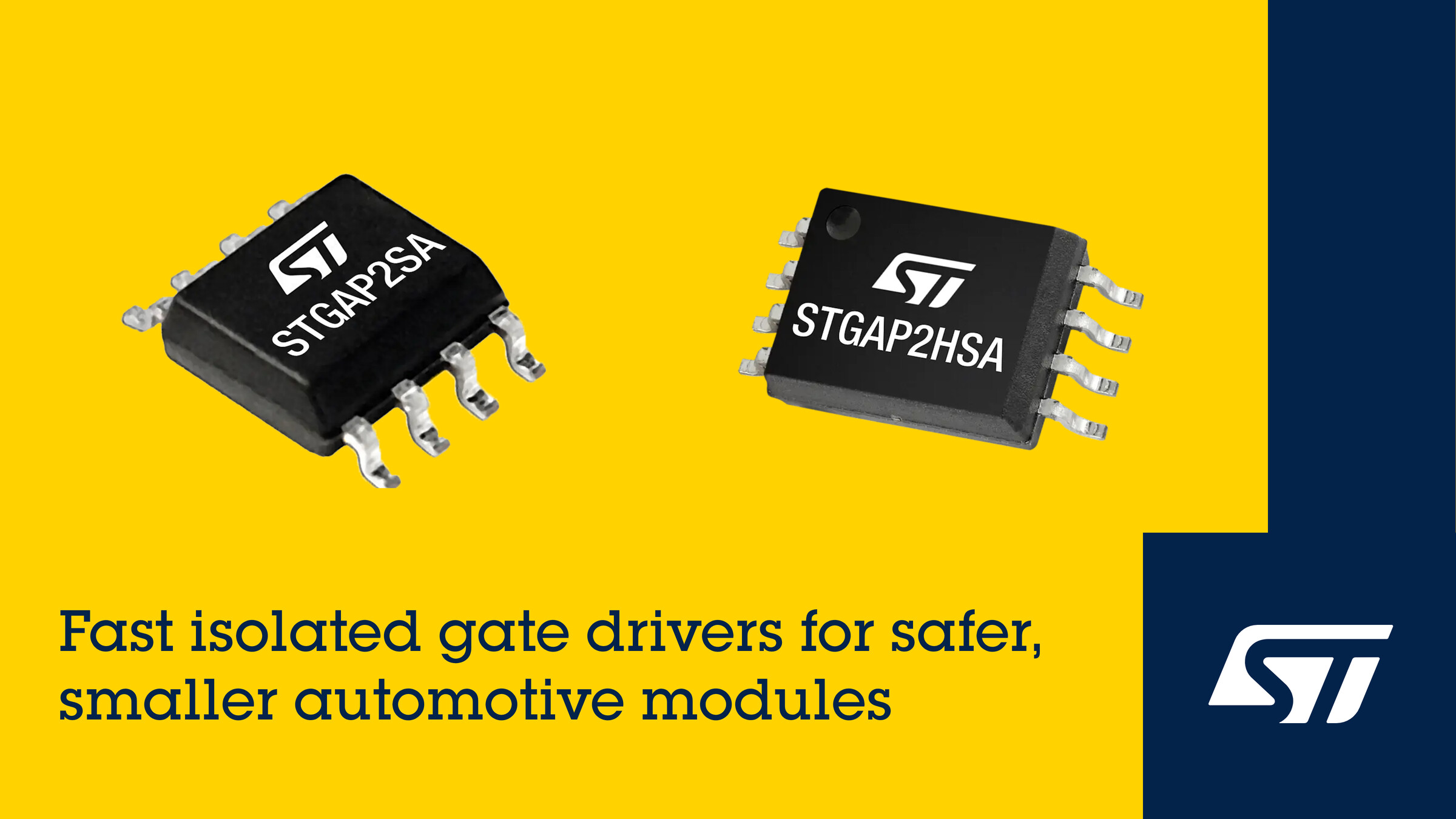 STMicroelectronics’ fast-acting isolated gate drivers for smaller, safer automotive modules