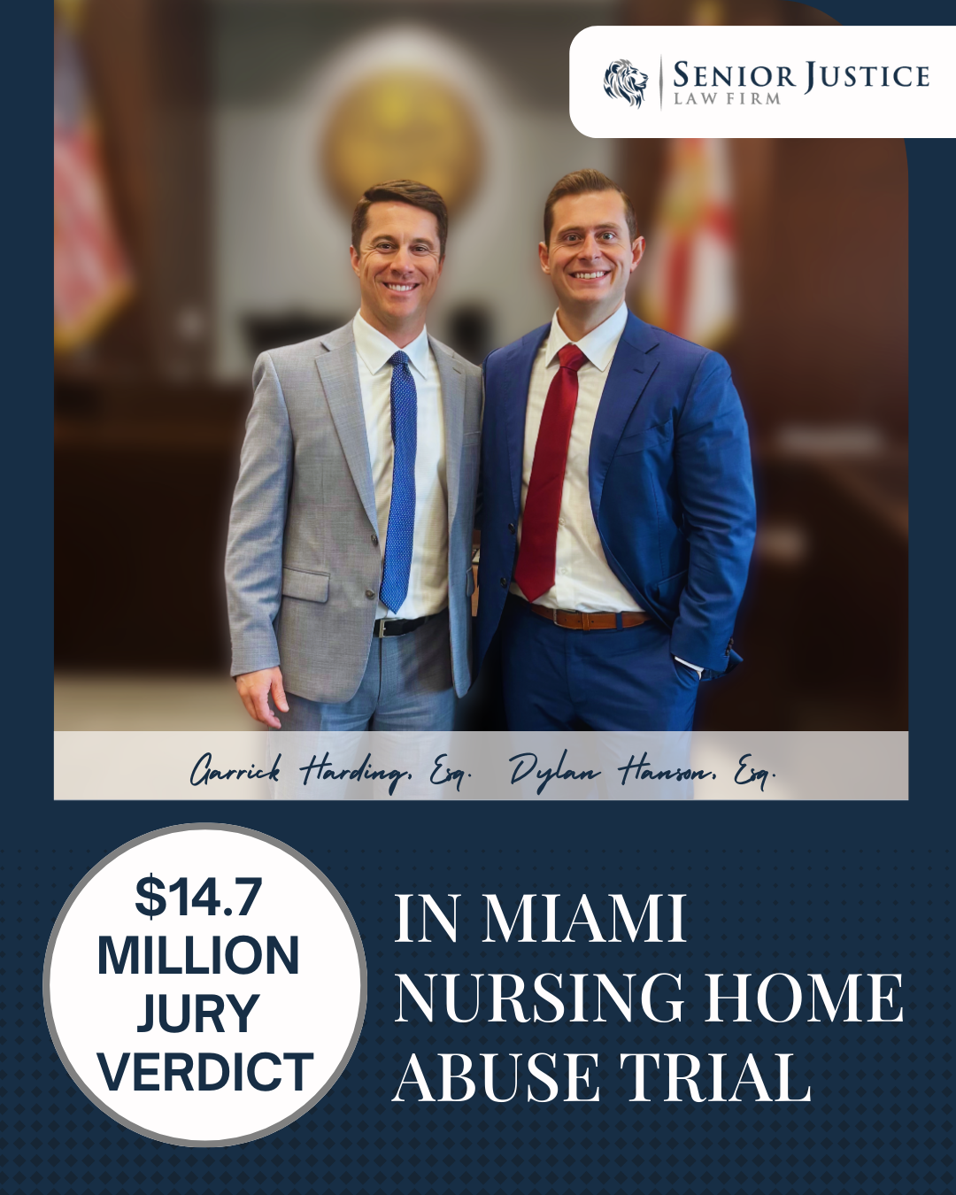 Senior Justice Law Firm Secures Record $14.7 Million Jury Verdict Against Miami Nursing Home