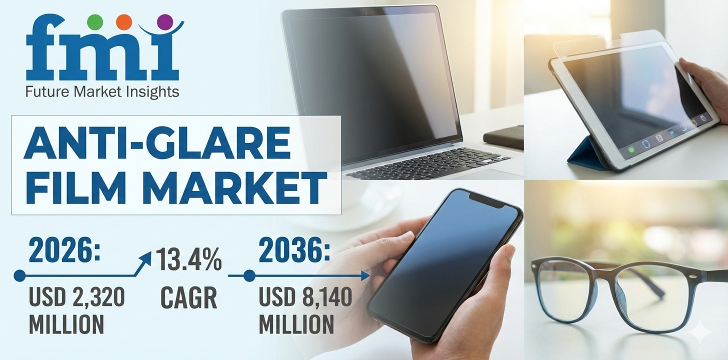 Anti Glare Film Market Forecast 2026–2036: Market to Reach USD 8.14 Billion by 2036 at 13.4% CAGR | FMI Analysis