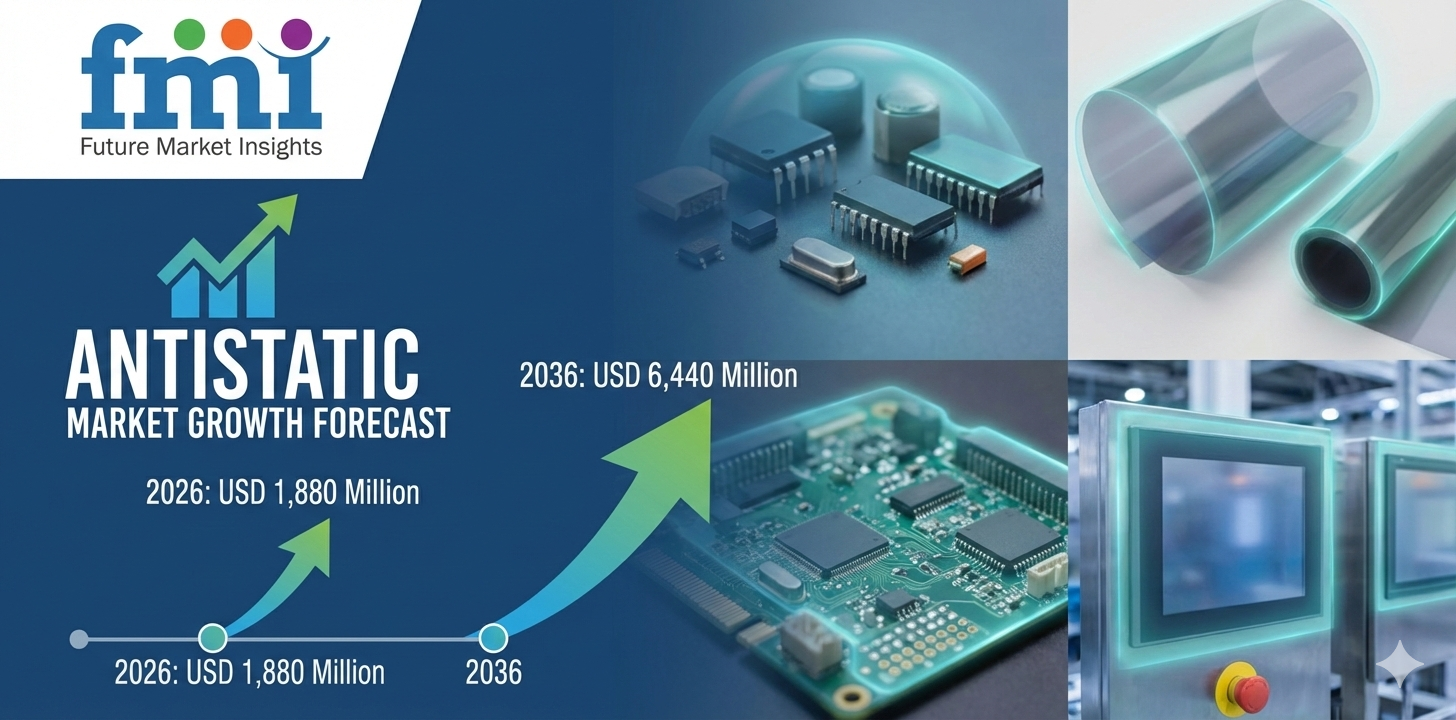 Antistatic Coating Market Forecast 2026–2036: Market to Reach USD 6.44 Billion by 2036 at 13.1% CAGR