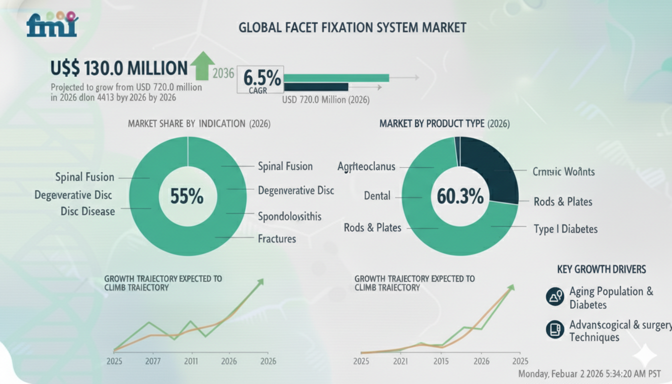 Facet Fixation System Market Forecast 2026–2036: Market to Reach USD 1,350 Million by 2036 at 6.5% CAGR