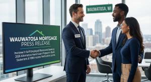 Adam Zeman, Senior Mortgage Advisor at Union Home Mortgage in Wauwatosa, WI, meeting with self-employed borrowers about 2026 alternative home loan programs including bank statement and 1099 loans.