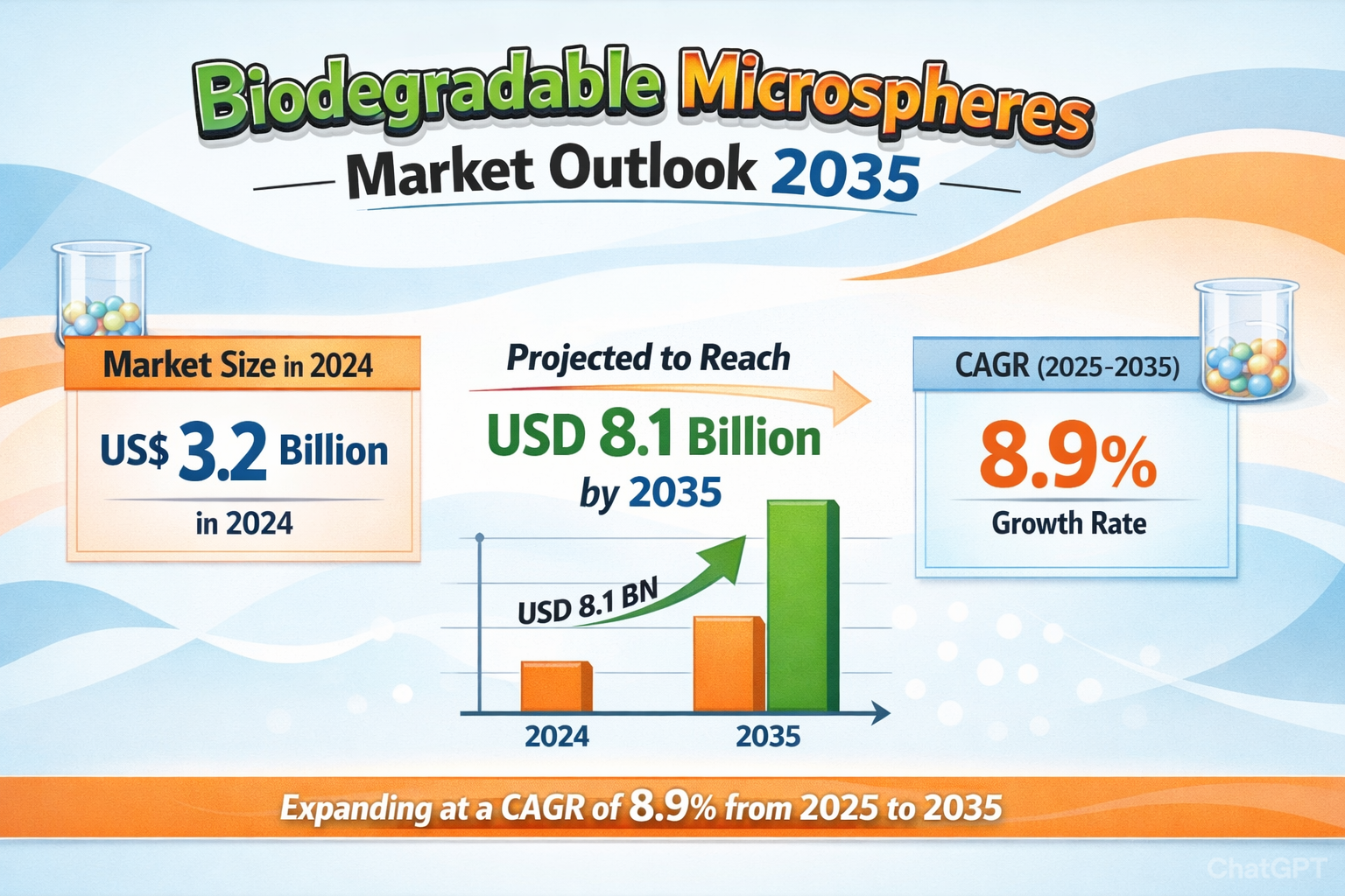 Biodegradable Microspheres Market to Reach USD 8.1 Bn by 2035 at 8.9% CAGR | Transparency Market Research