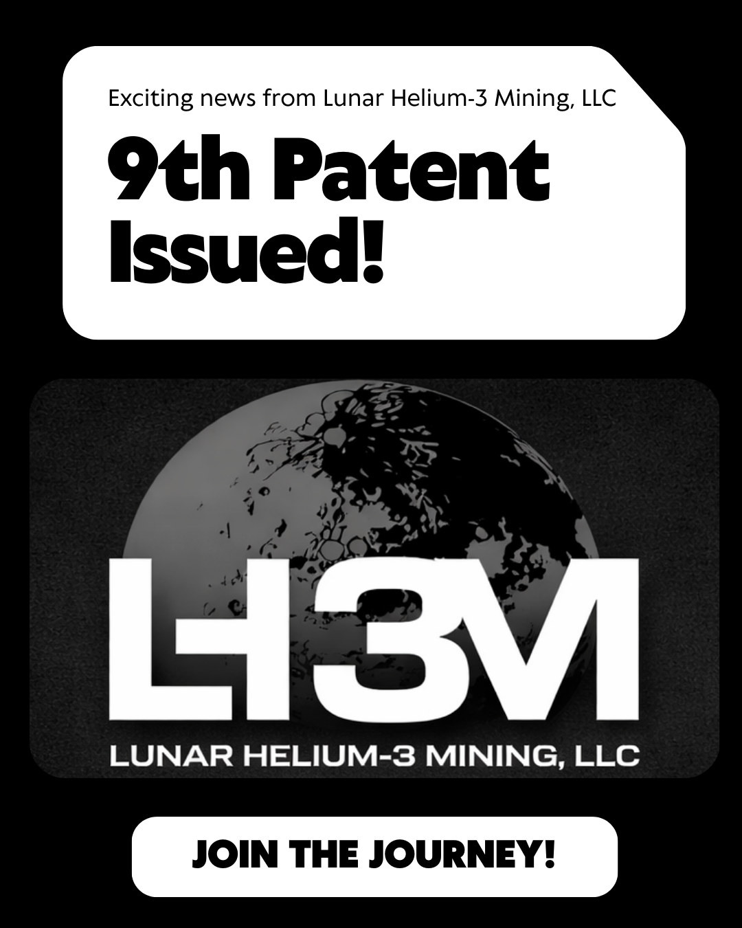 LH3M Secures Ninth U.S. Patent, Advancing Infrastructure for a Projected $17 Trillion Lunar Helium-3 Economy