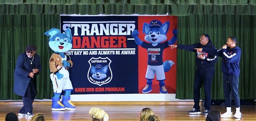 Percy Miller and Team Hope Foundation take Save Our Kids Initiative On A National School Tour featuring Captain Ace