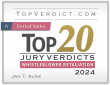 Jan T. Aune Recognized by TopVerdict.com as having Top 20 Whistleblower Retaliation Verdict in the United States in 2024