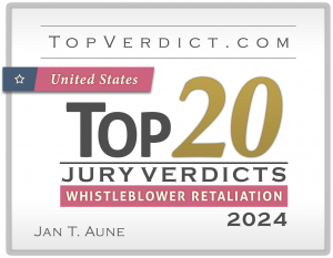 TopVerdict.com Top 20 Whistleblower Retaliation Verdict in the United States