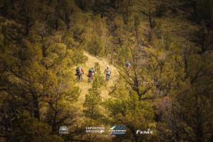 Mountain biking in the forests of Oregon