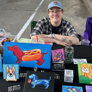 Noah Hoffmeister, featured artist for the 2026 Art Festival On The Strip to be held on Cedar Springs in Dallas, Texas