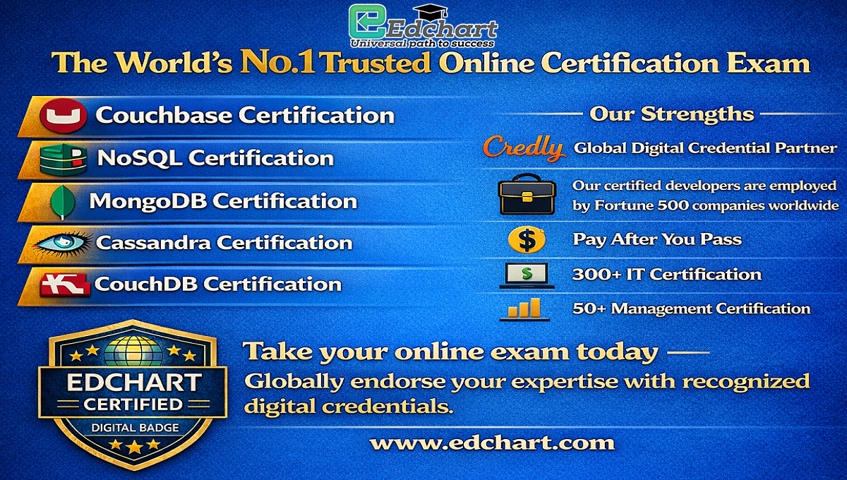 Edchart Expands Global Skills Recognition Through NoSQL Certification With Digital Credentialing