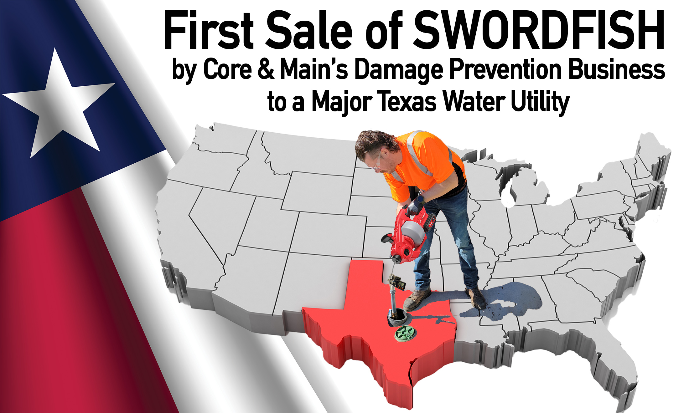 Core & Main’s Green Equipment Company Secures First SWORDFISH Deployment with a Major Texas Water Utility