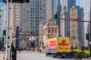 MOOvers Chicago Truck in Downtown Chicago