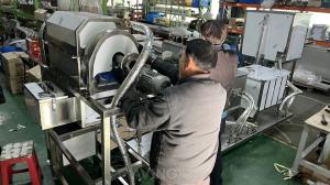 At the Daeshin MC factory, an oil-water separator designed to secure feedstock for Sustainable Aviation Fuel (SAF) is being assembled prior to delivery. The equipment separates and recovers trace oil from animal and vegetable wastewater for use as fuel feedstock.