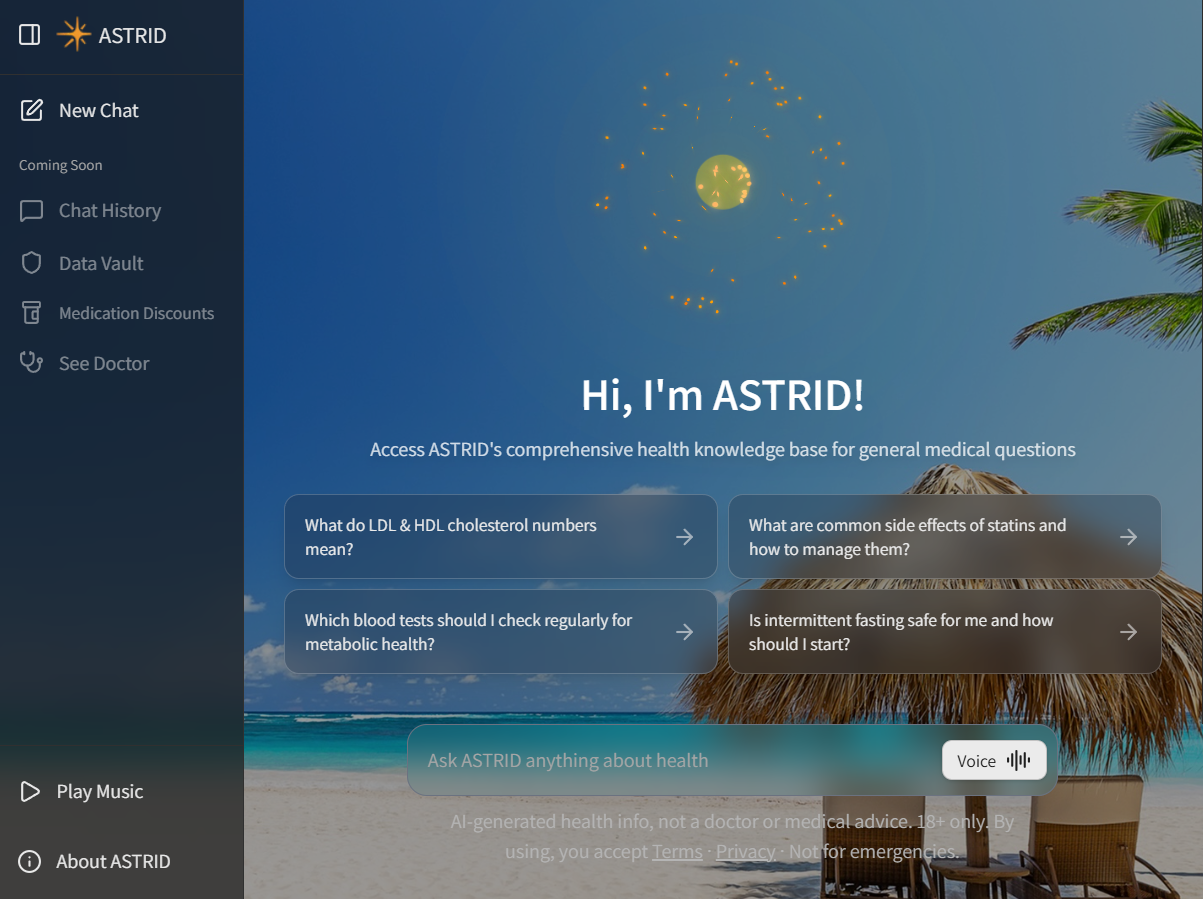 AstroDoc Introduces ASTRID, a Free AI-Powered Healthcare Companion Now Available Globally