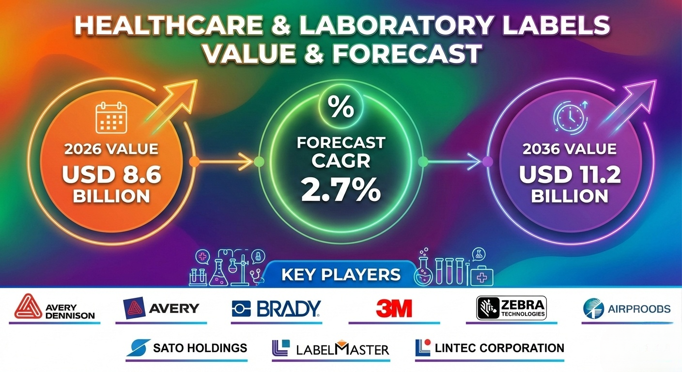 Healthcare and Laboratory Labels Market Forecast 2026–2036: Global Market to Reach USD 11.2 Billion by 2036 at 2.7% CAGR