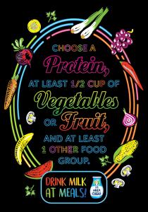 Choose Protein, Vegetables or Fruit
