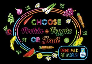 Choose Protein, + Vegetable or Fruit - Landscape
