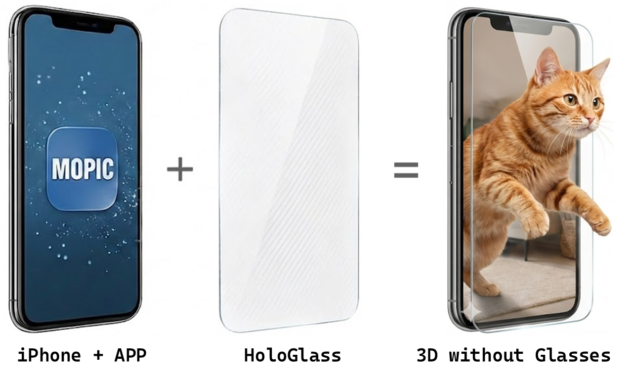 MOPIC Launches ‘HoloGlass,’ Turning iPhone Screens into Glasses-Free 3D with a Single Attachment