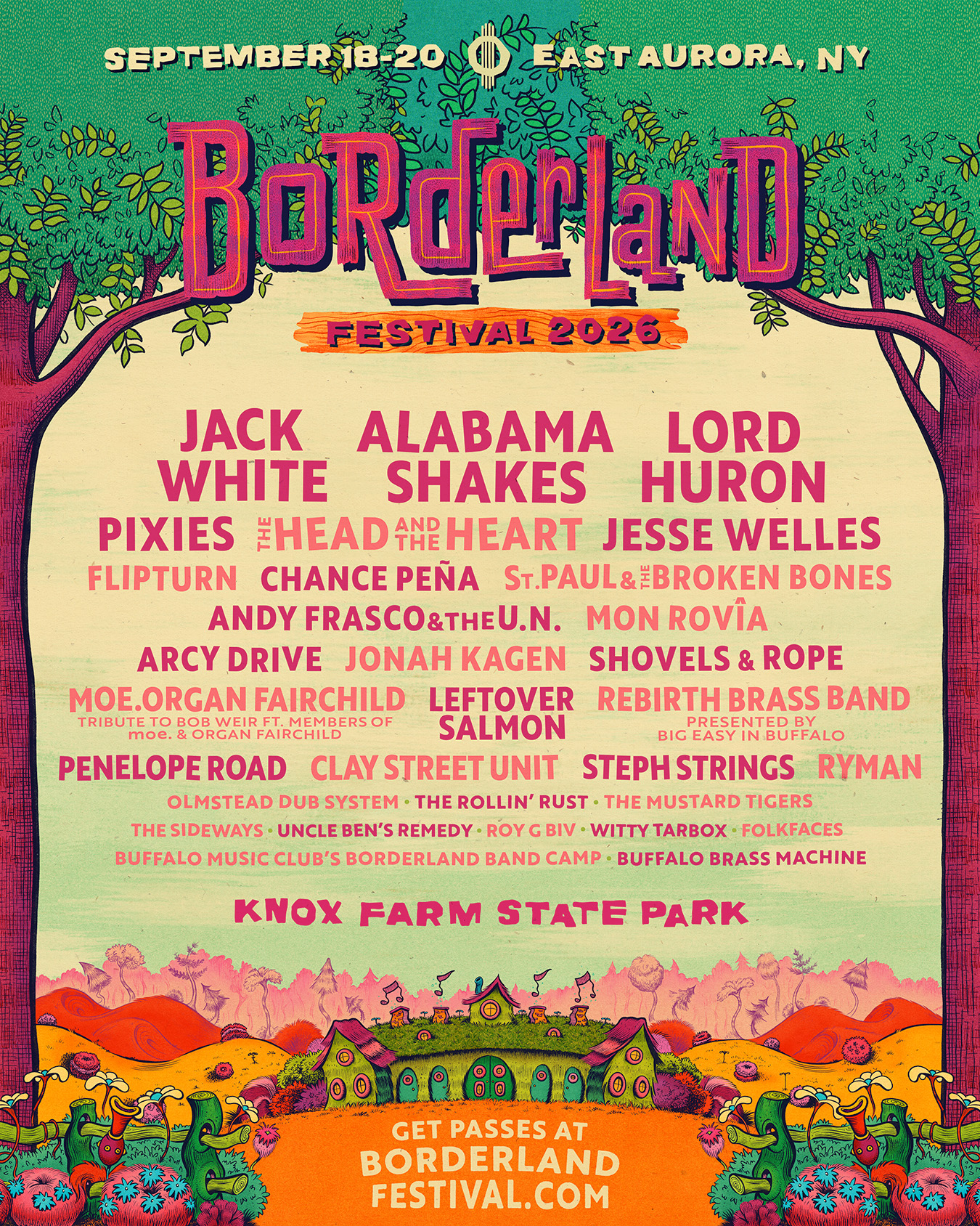 Jack White, Alabama Shakes, Lord Huron, Pixies, The Head and the Heart And More Headline Borderland Festival Sep 18-20