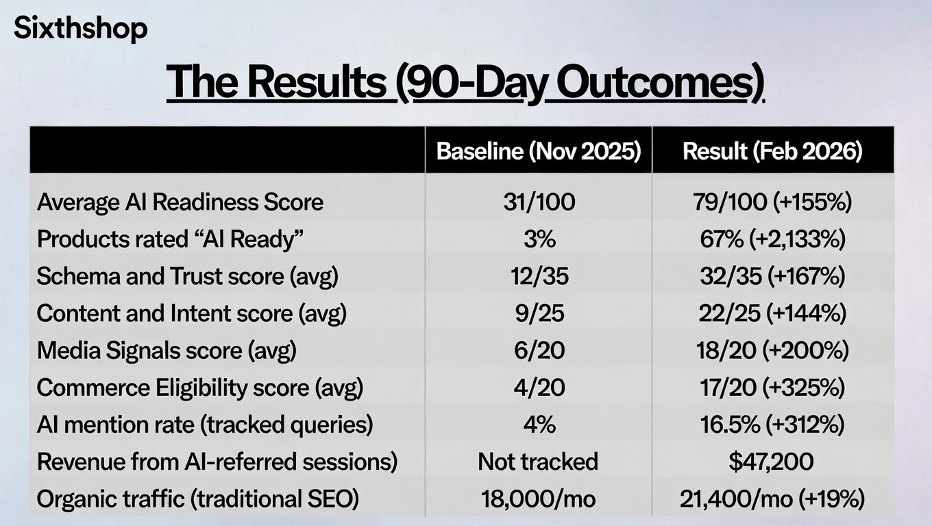 SixthShop Releases Flagship Case Study Showing 312 Percent Growth in AI Shopping Visibility
