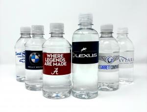 custom bottled water .