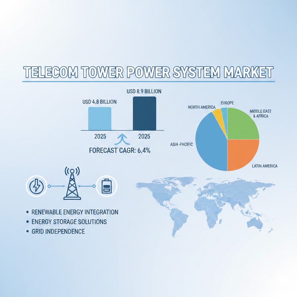 Telecom Tower Power System Market Growth 2025–2035 Driven by 5G Rollout and Energy-Efficient Power Solutions