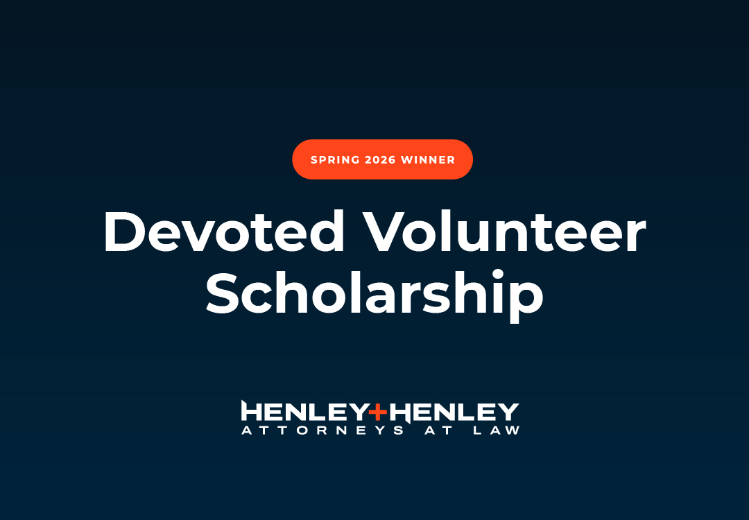 Henley & Henley, Attorneys at Law, Announces First Winner of Dedicated Volunteer Scholarship