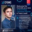 CFGMS Announces the Appointment of Patrick Connelly as a CFGMS Underwriting Franchise Partner