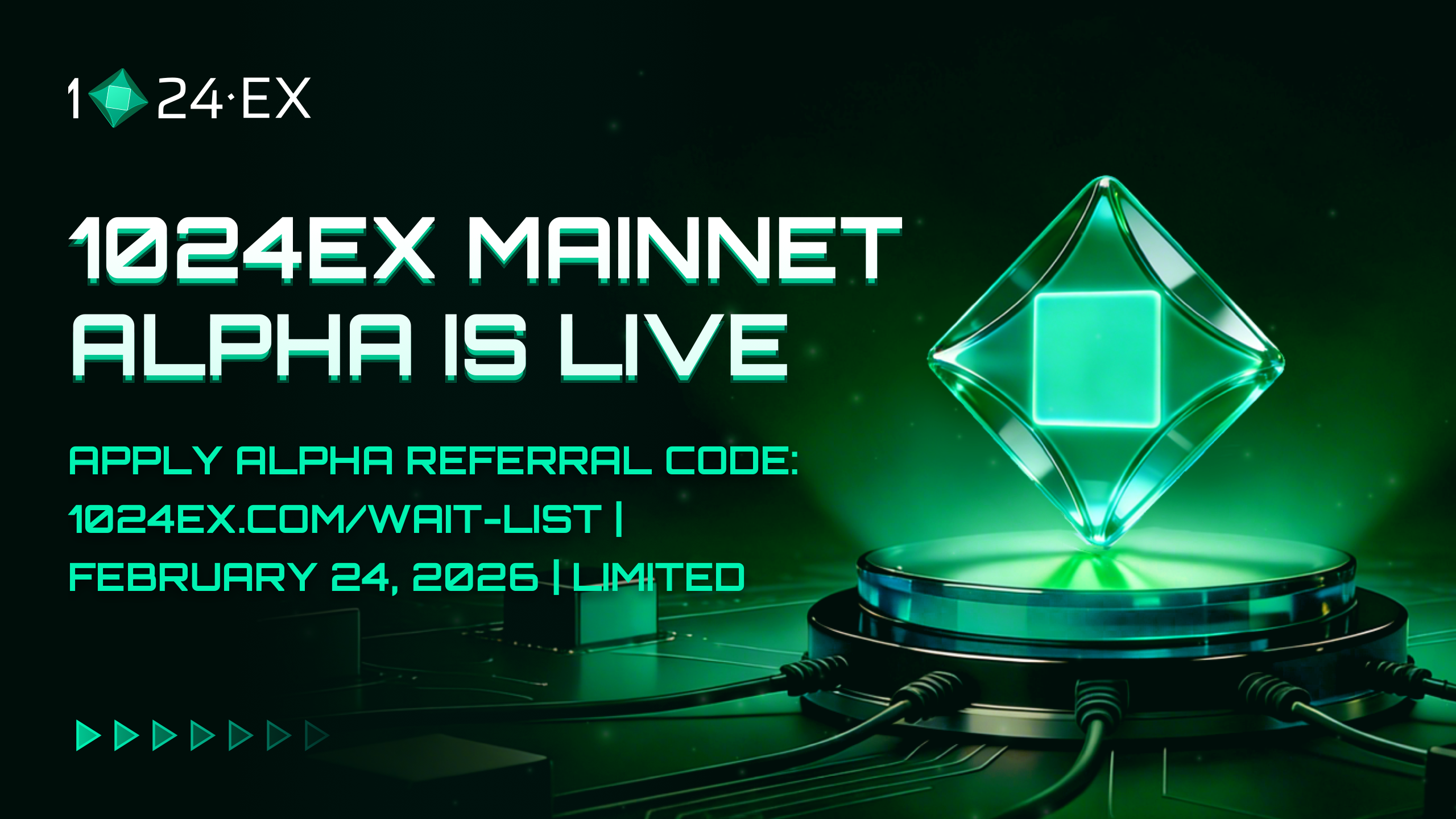 1024EX Mainnet Alpha Launch: World’s First Prediction Market Supporting AI Agent Trading Opens Limited Early Access