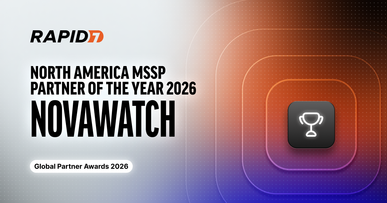 Novawatch Awarded 2026 MSSP Partner of the Year by Rapid7