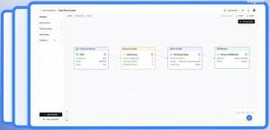 Example pipeline GUI which automates the ADF and Databricks CDC services in the background - securely and performant