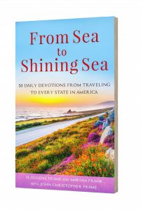 Paperback mockup of book with no background: From Sea to Shining Sea: 50 Daily Devotions from Traveling to Every State in America