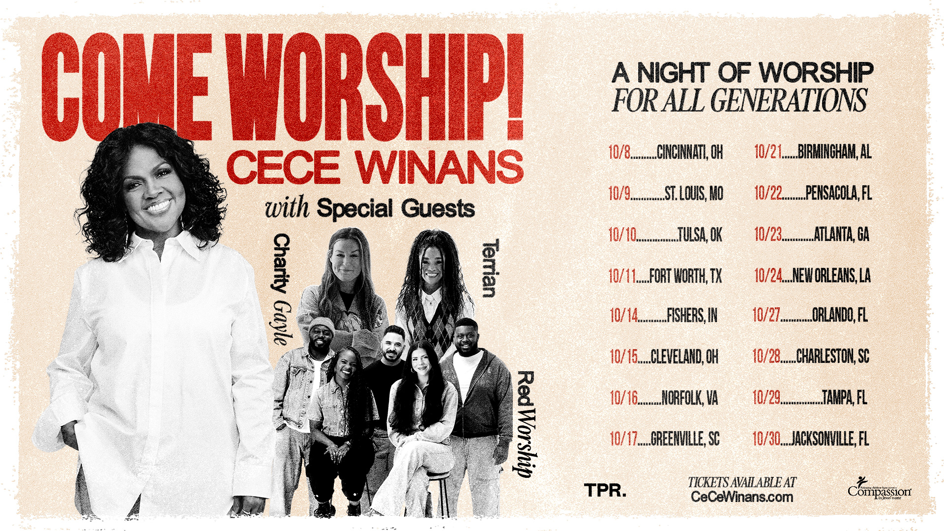 CeCe Winans Announces Her Biggest Tour Yet with COME WORSHIP! Tour