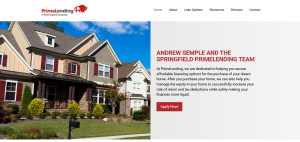 Springfield home exterior representing financing solutions offered by Andrew Semple and the PrimeLending team.