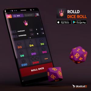 Rolld Virtual Dice is available for iOS and Android.