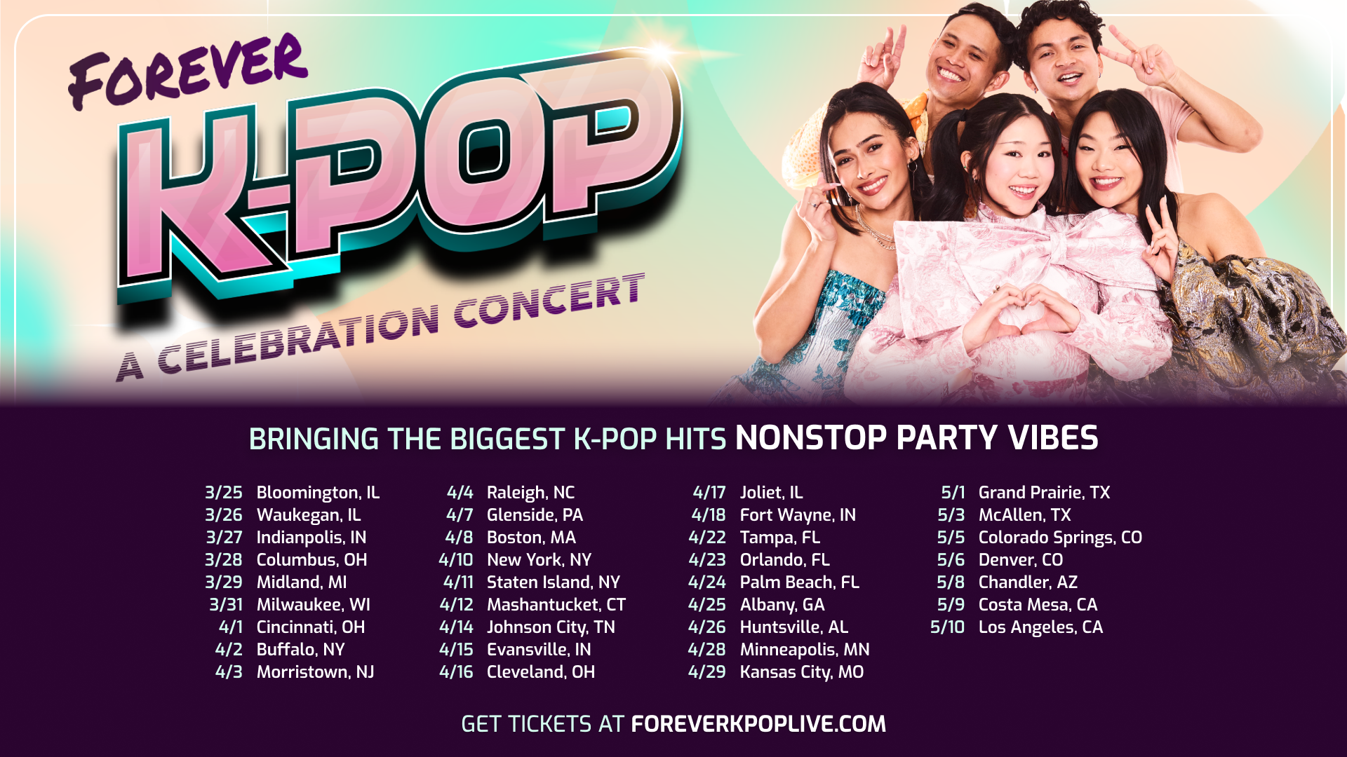 FOREVER K-POP: A CELEBRATION CONCERT NATIONAL TOUR DATES ANNOUNCED