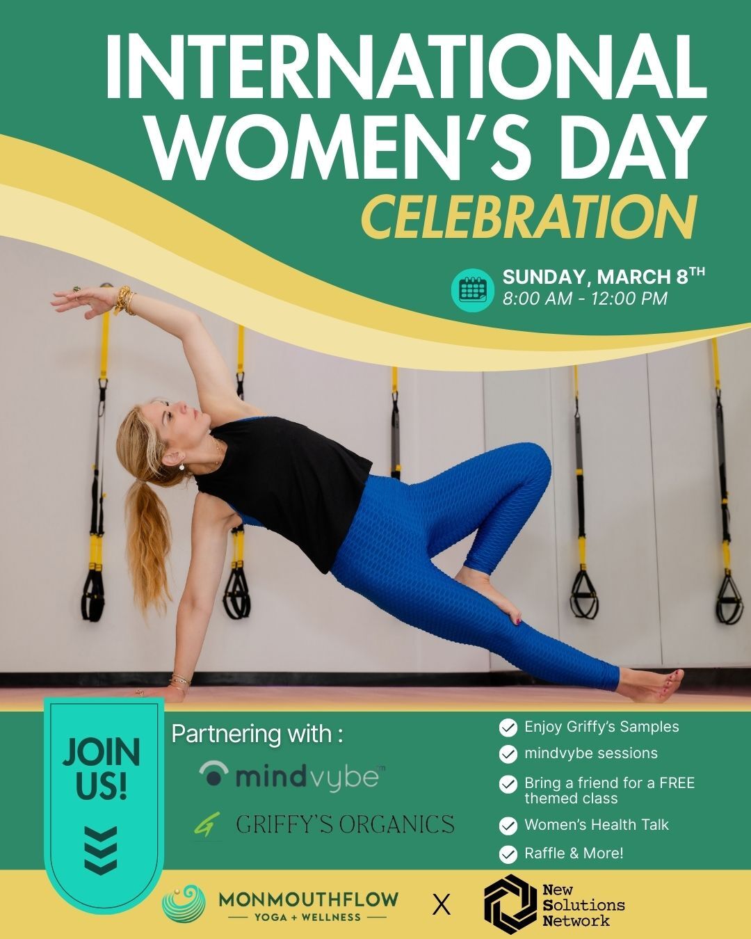 International Women’s Day Celebration at MonmouthFlow, March 8