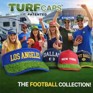 TAILGATING FUN WITH TURF CAPS - NOW AVAILABLE THROUGH BALLPRO!