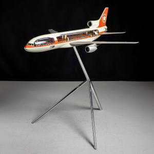 A monumental Westway Lockheed L-1011 TriStar cutaway floor model produced for Air Canada; a six-foot Westway Boeing 747 KLM cutaway display model; a commanding Supertest Gasoline double-sided porcelain sign; and a rare Ford Genuine Parts V8 dealer sign will headline two online-only auction sessions on Saturday, March 7, presented by Miller & Miller Auctions, Ltd