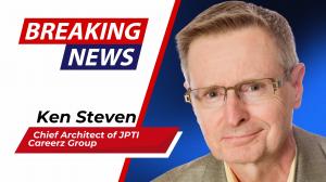breaking news frame with image of Ken Steven Ken Steven appointed Chief Architect of JPTI at Careerz Group