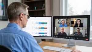 Ken Steven hosts training webinar with career coaches learning about Careerz Group assessment tools.