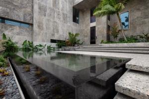 terrazzo steps in water 