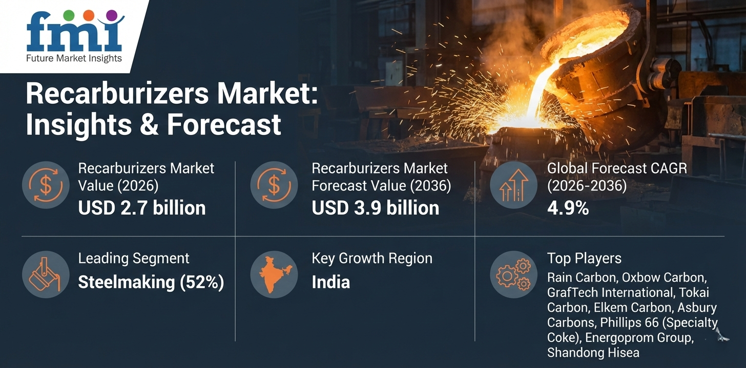Recarburizers Market Forecast 2026–2036: Market to Reach USD 3.9 Billion by 2036 at 4.9% CAGR | FMI Analysis