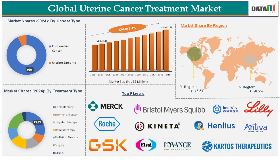 Uterine Cancer Treatment Market is expected to reach US$ 39,007.22 Million by 2033 | DataM Intelligence