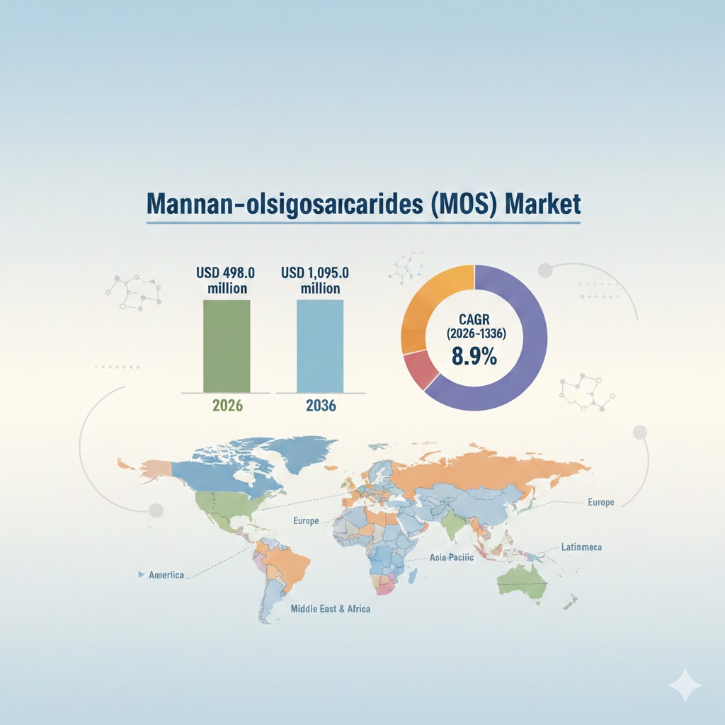 Global Mannan-Oligosaccharides (MOS) Market Outlook 2026–2036: Gut Health Solutions Power 8.9% CAGR