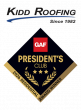 Kidd Roofing Recognized as a 2026 GAF Master Elite® 3-Star President’s Club Award Winner