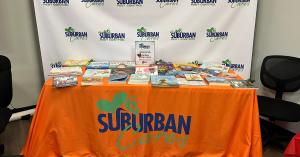 Through Suburban Cares, Suburban collected 117 books to be distributed to Head Start