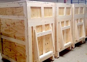 Custom-designed wood crating built by Craters & Freighters Jacksonville for industrial and high-value shipments.
