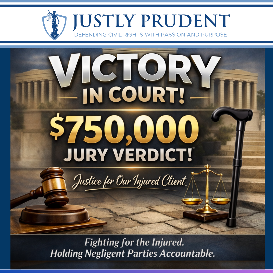 Jury awards $750,000 to woman permanently disabled after fall on hazardous County sidewalk