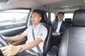 A driver with customer for Abhitrans in Indonesia, recently acquired by RMA Group.